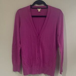 J. Crew 100% Merino Wool Long Cardigan Sweater